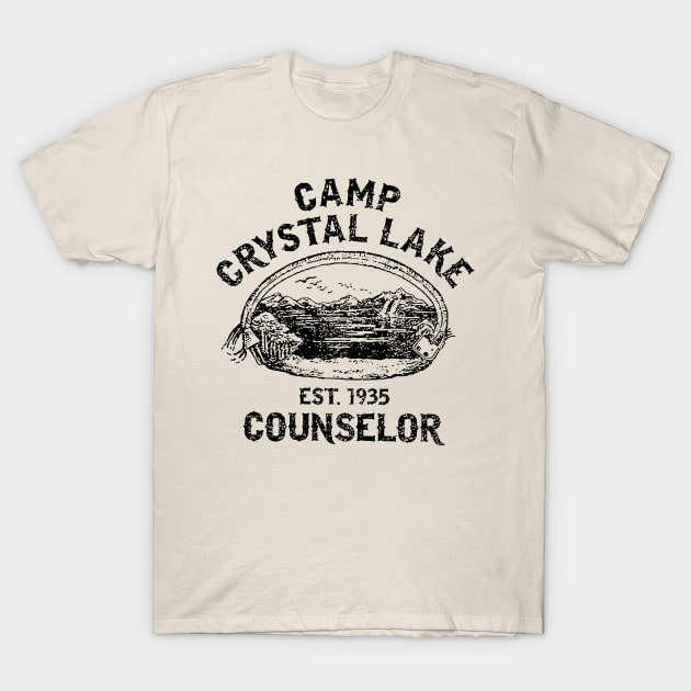 Camp Crystal Lake Counselor T-Shirt by rembo